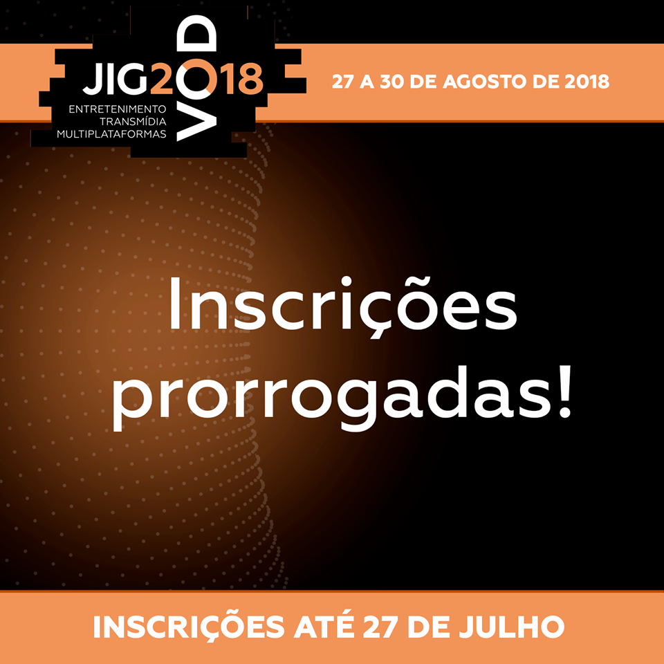 inscricoes prorrogada – jig 2018